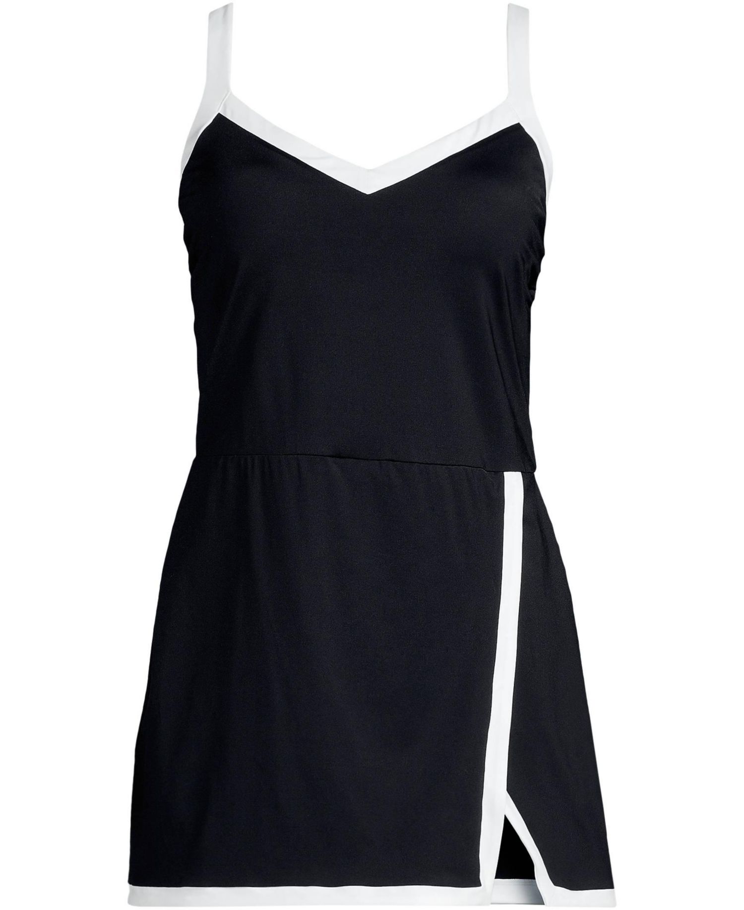 Women's V-neck Wrap Skirt Swim Dress