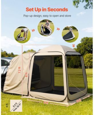 Pop-Up SUV Tailgate Screen House Tent