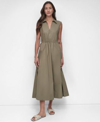 Women's Back-Cut-Out Sleeveless Maxi Dress