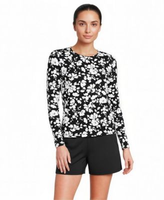 Women's SunShade UPF 50 Long Sleeve Rash Guard Swim Tee