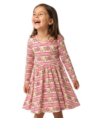 Toddler Girls Pomegranate Soiree Bamboo Twirl Dress