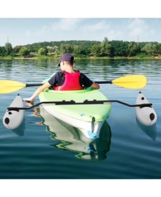 Kayak Outrigger Stabilizers Kit with Inflatable PVC Floats