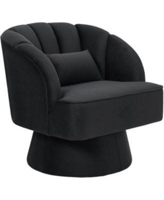 Modern  Swivel Barrel Accent Chair