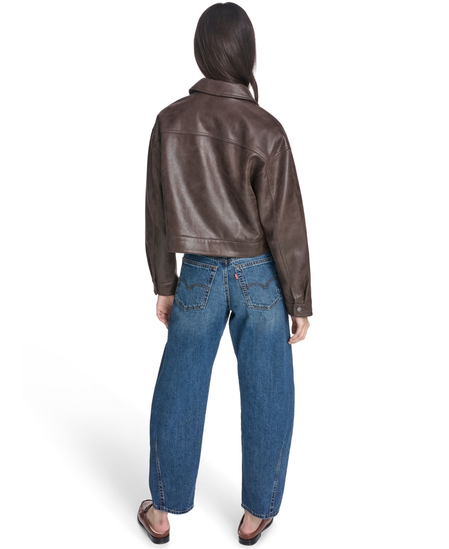 Women's Faux Suede Relaxed-Fit Zip-Front Jacket