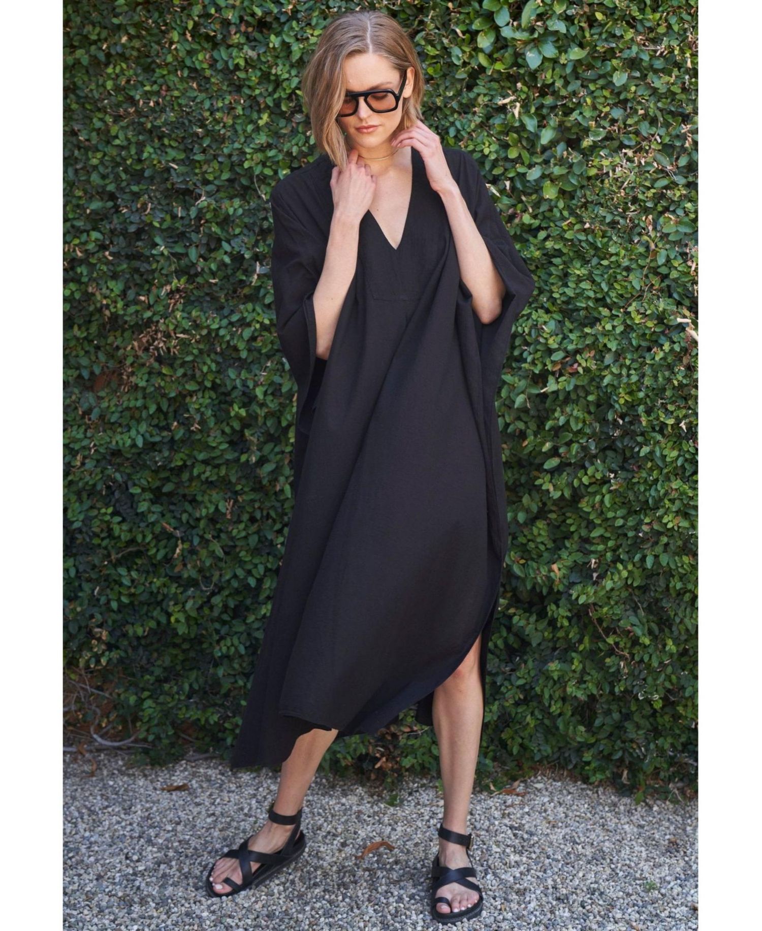 Women's Ocean+Main Cotton Midi Caftan