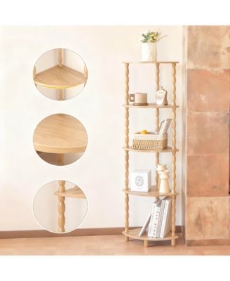 Corner Shelf Plant Stand Storage Organizer Bedroom Bathroom Living Room