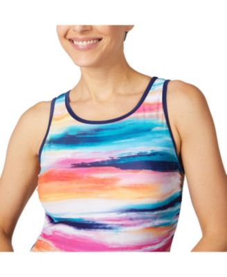 Women's Full Side Shirring Tankini Top
