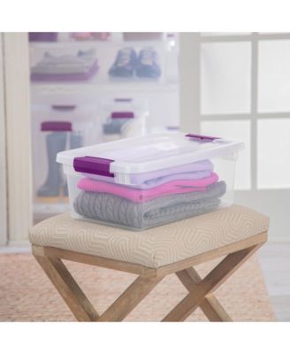 15 Quart Plastic Stackable Storage Container Tote with Lid (36 Pack)