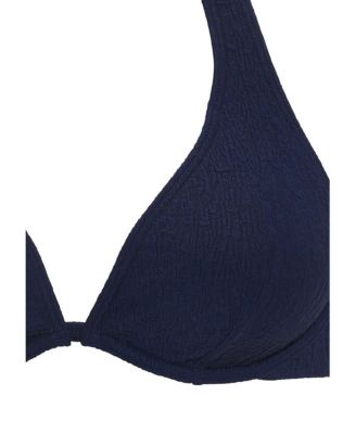 Women's Textured Underwire Bikini Swimsuit Top Bra Sizing