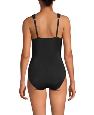 Women's D-Cup New SlenderSuit Grecian Adjustable Low Leg One Piece