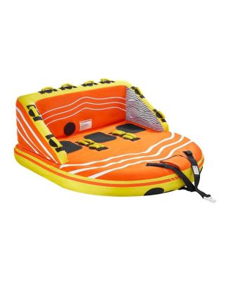 1-3 Rider Towable Boat Tube with Nylon Cover and 16 Handles