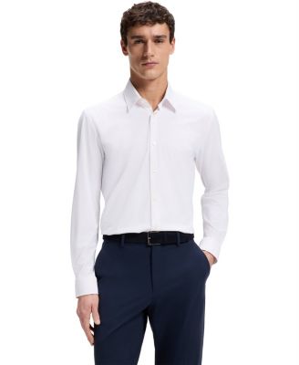 BOSS By Men's Performance-Stretch Jersey Dress Shirt