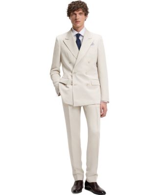 BECKHAM x BOSS Men's Micro Pattern Slim-Fit Pants