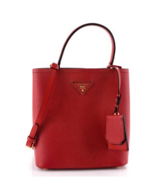 Medium Panier Bucket Bag Saffiano Leather