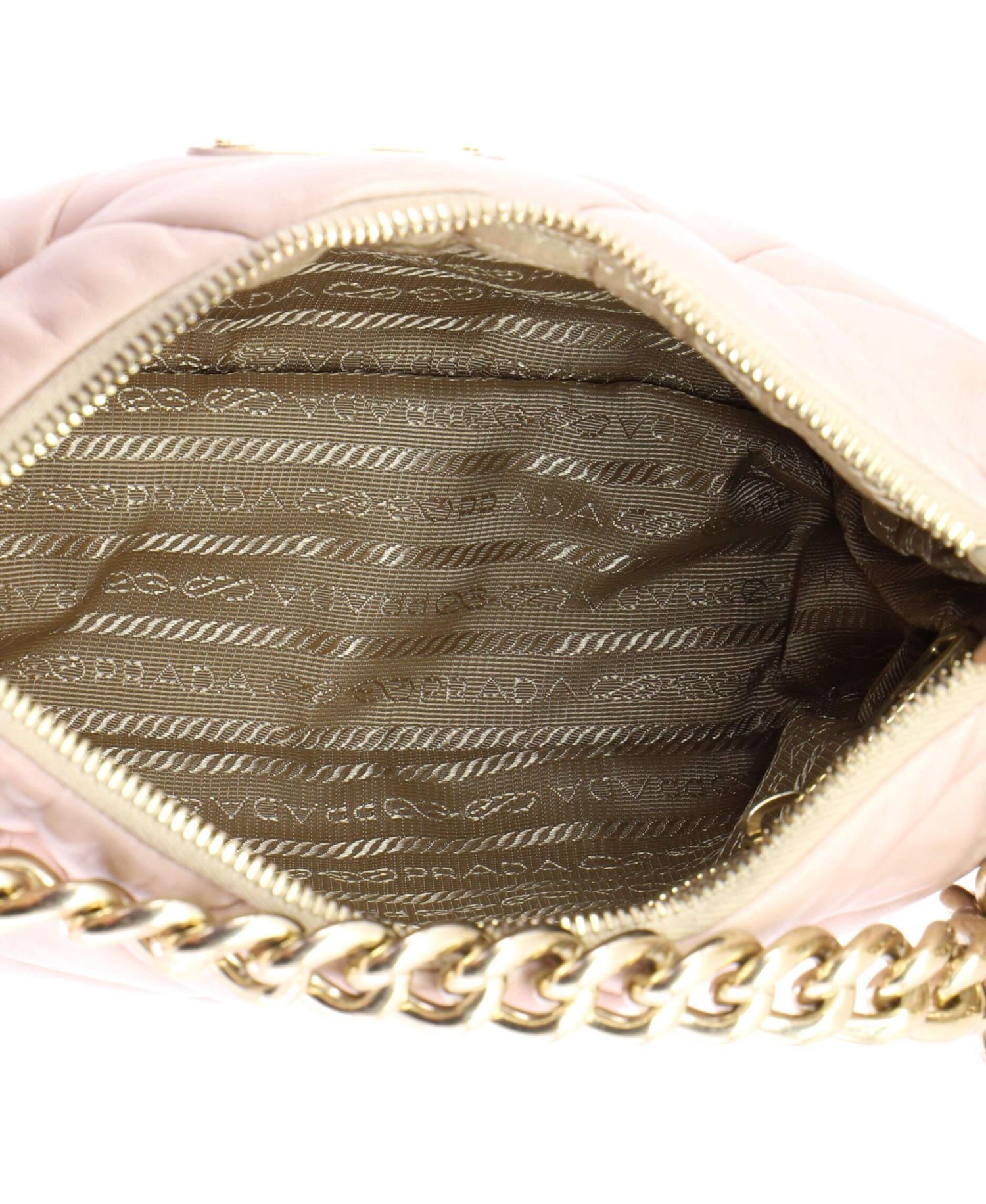 Small System Re-Edition Shoulder Bag Quilted Nappa Leather