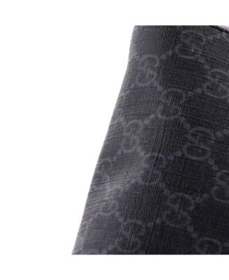 Small Web Strap Front Zip Messenger Bag GG Coated Canvas