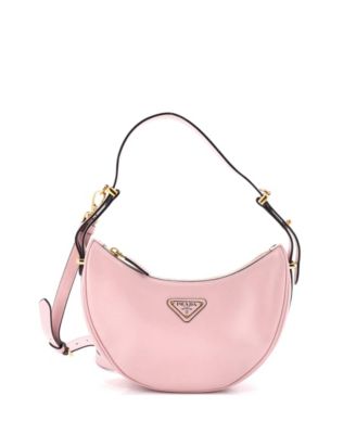 Small Arque Half Moon Hobo Leather