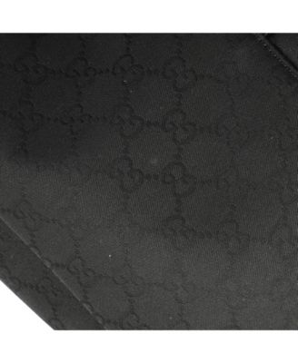 Medium Double Belt Flap Messenger GG Canvas with Perforated Leather