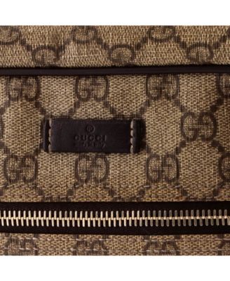 Medium Front Zip Messenger GG Coated Canvas