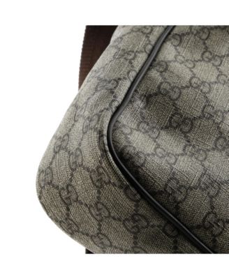 Medium Front Zip Messenger GG Coated Canvas