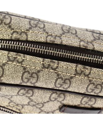 Medium Front Zip Messenger GG Coated Canvas