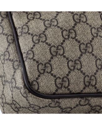 Medium Front Zip Messenger GG Coated Canvas