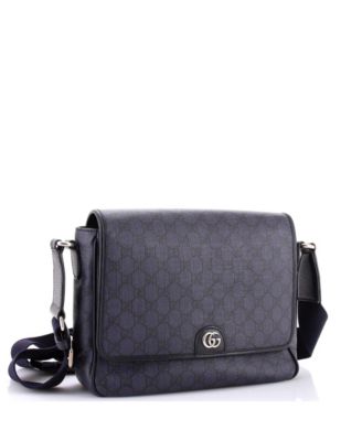 Medium Ophidia Flap Messenger Bag GG Coated Canvas