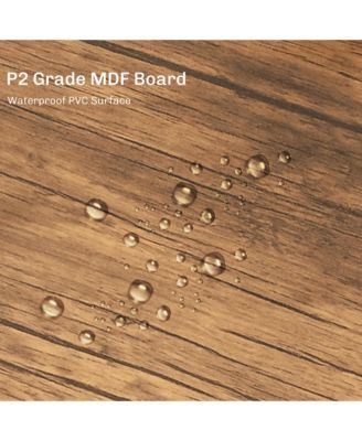 3 Piece Bar Table and Chairs Set for 2 with Steel Frame