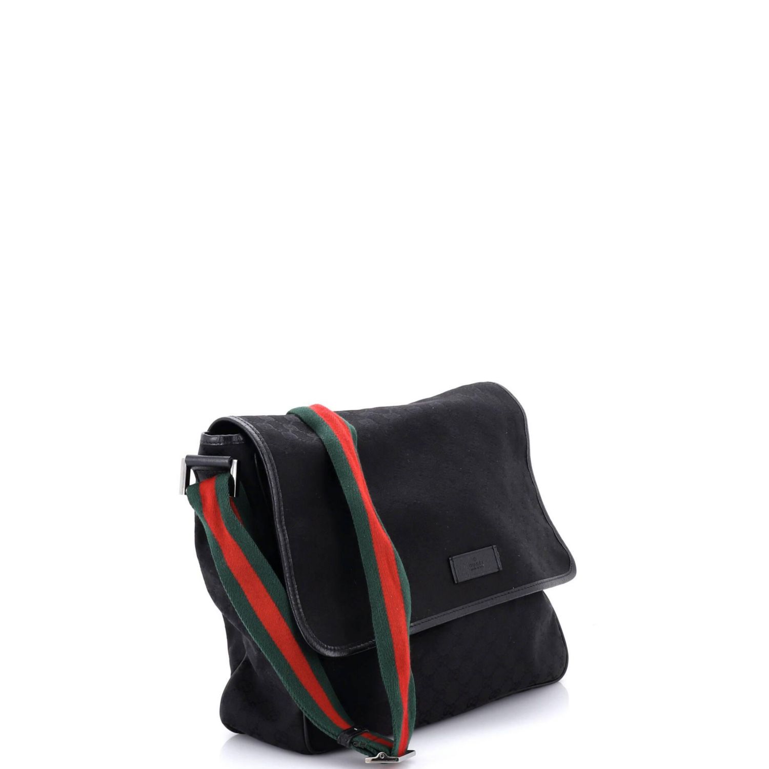 Medium Web Strap Flap Messenger GG Canvas