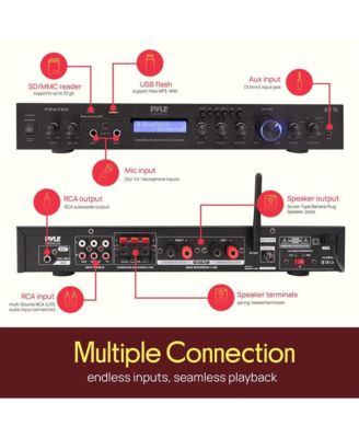 2.1 Channel Bluetooth Rack Mount Amplifier Receiver (PDA7BU) - 200 Watt