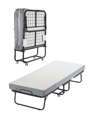 31 in Foldable Rollaway Bed with 5 in Mattress for Guests