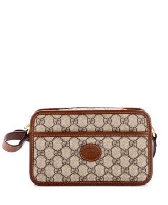 Mini Interlocking G Patch Camera Bag GG Coated Canvas