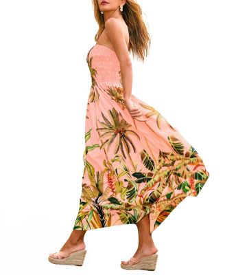 Women's Ocean View Tropical Maxi Beach Dress