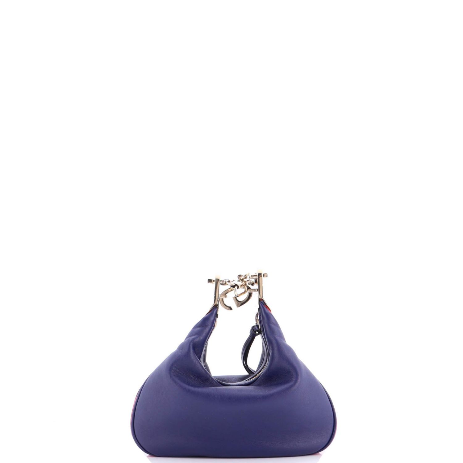 Small Attache Shoulder Bag Leather