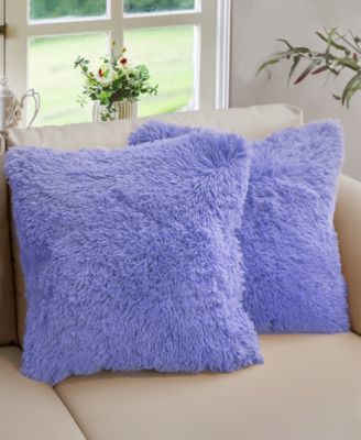 Textured Fluffy Decorative Pillow, 26" x 26"