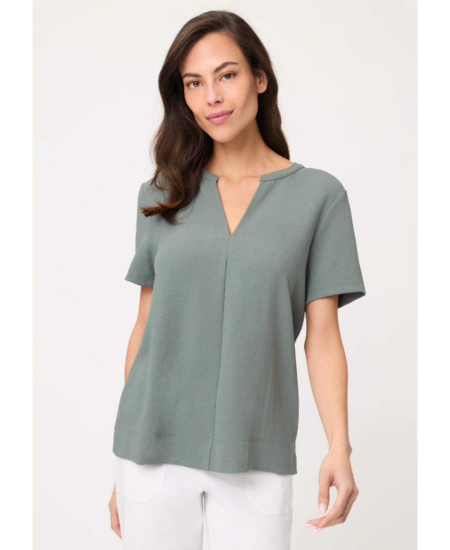 Women's Mixed Media Tunic T-Shirt