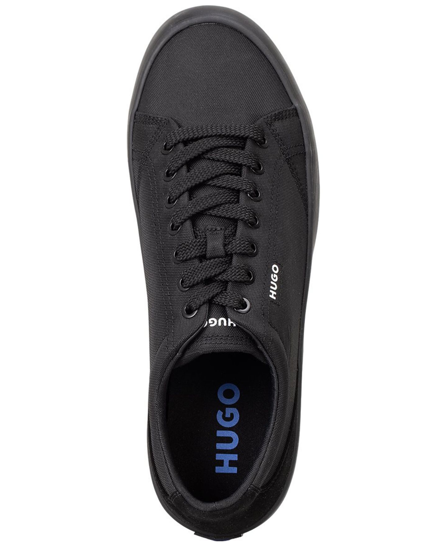 Мужские кроссовки Hugo Boss HUGO by Lace-Up Round-Toe, цвет: Чёрный — фото 3