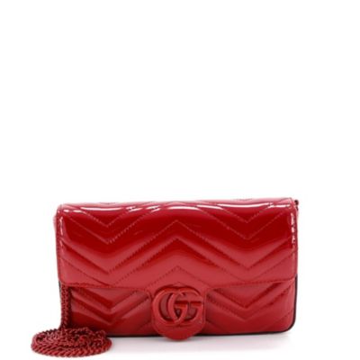 Mini GG Marmont Flap Bag Matelasse Patent