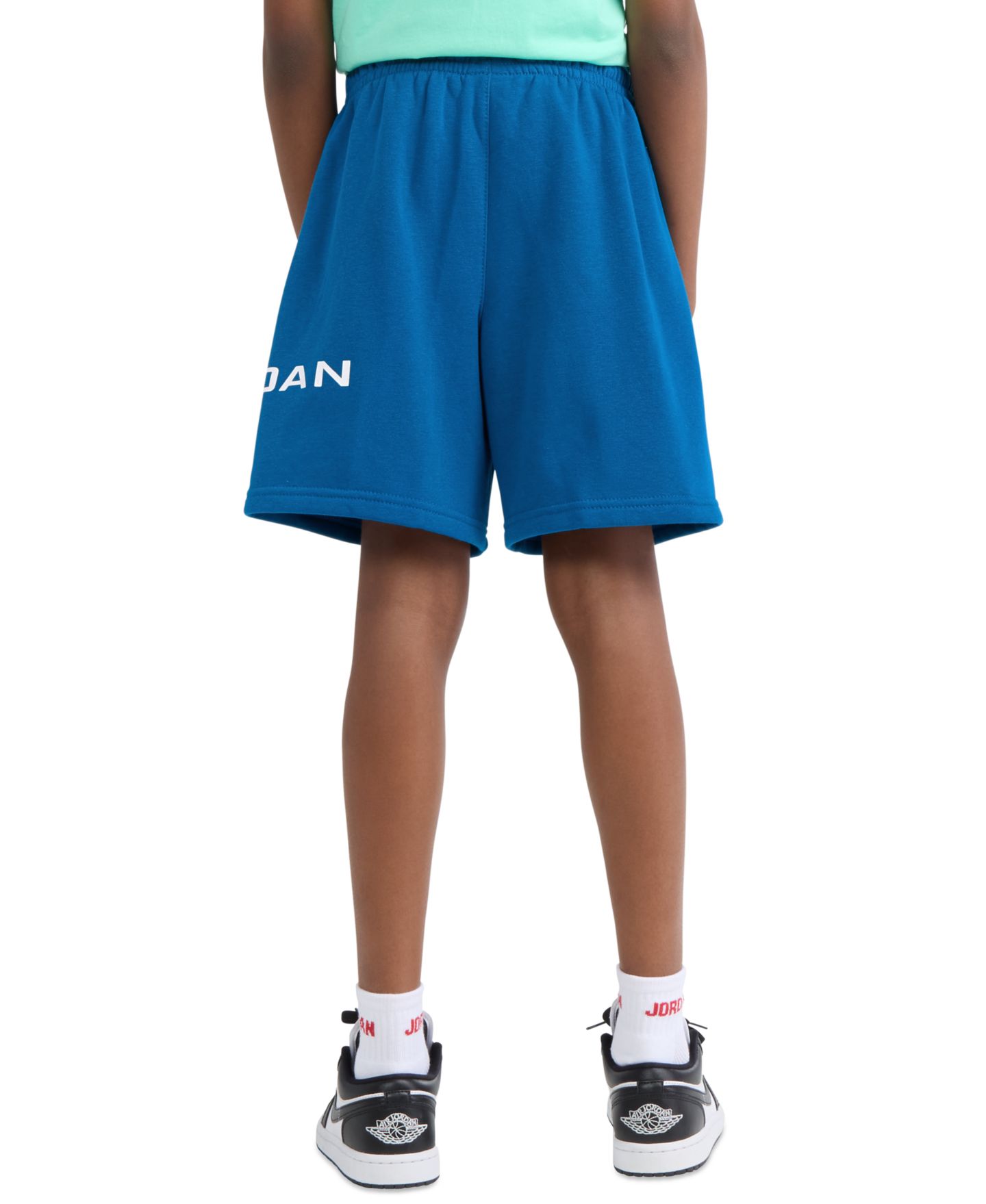 Шорты Jordan Baseline Elastic Waist Fleece Shorts для мальчиков, цвет: Королевский синий — фото 4