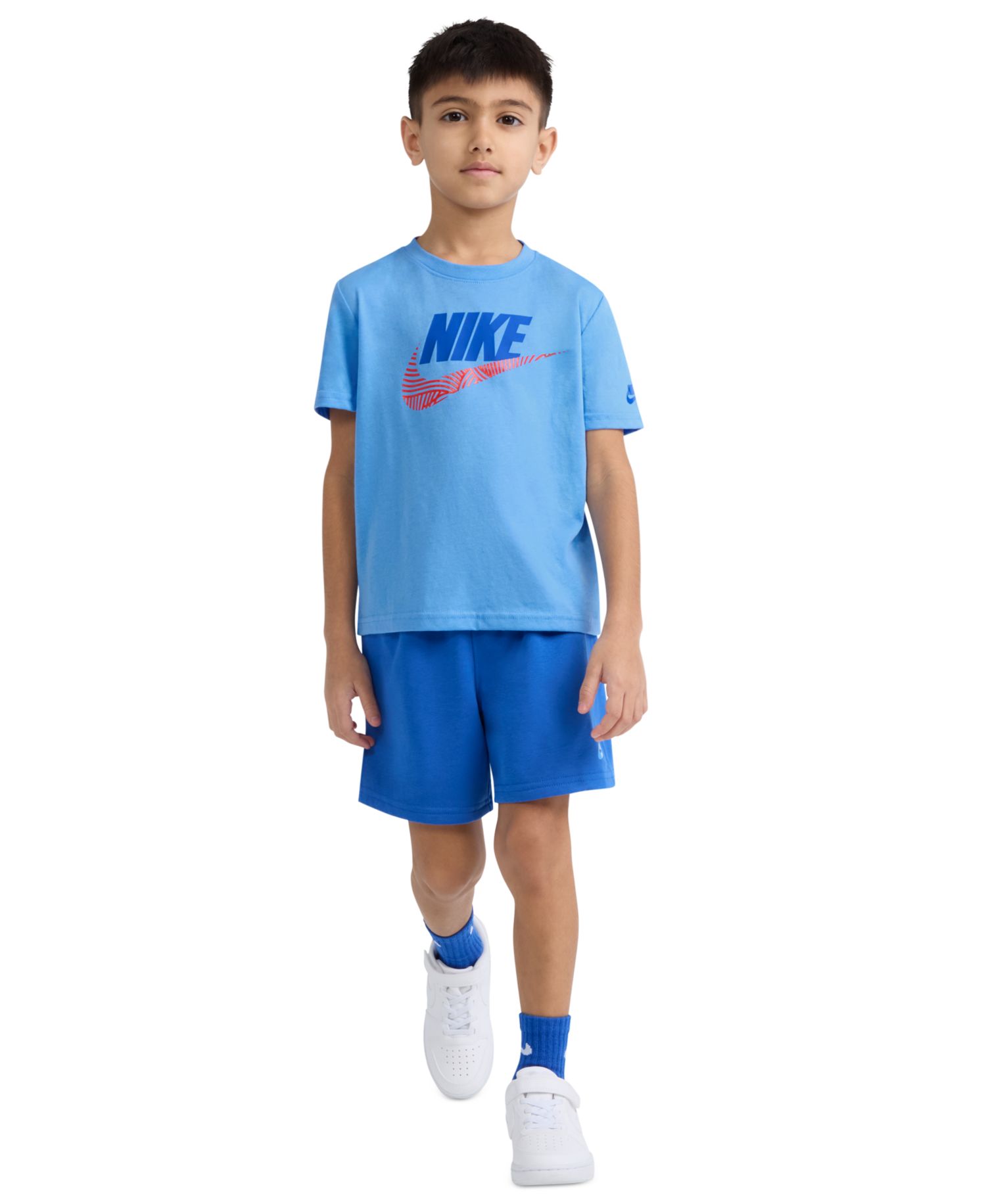 Boys' 2T-7 Futura Crewneck T-Shirt and Shorts, 2-Piece Set