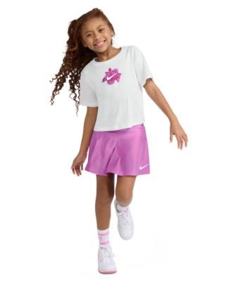 Girls' 4-6X Boxy Crewneck T-Shirt and Scooter Shorts, 2-Piece Set