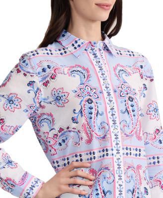 Women's Button-Down Long-Sleeve Blouse