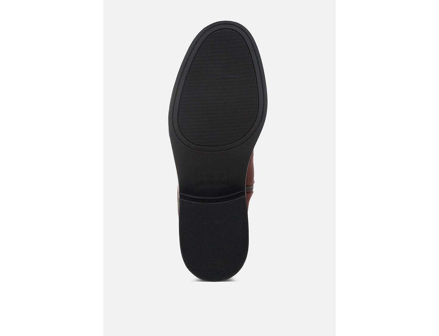 Женские ботинки London Rag Chiru Round Toe Microfiber Calf, цвет: Коричневый — фото 4