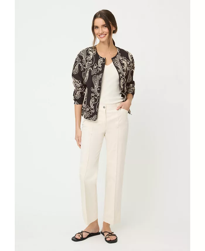 Women's Embroidered Indoor Jacket - thumbnail 4