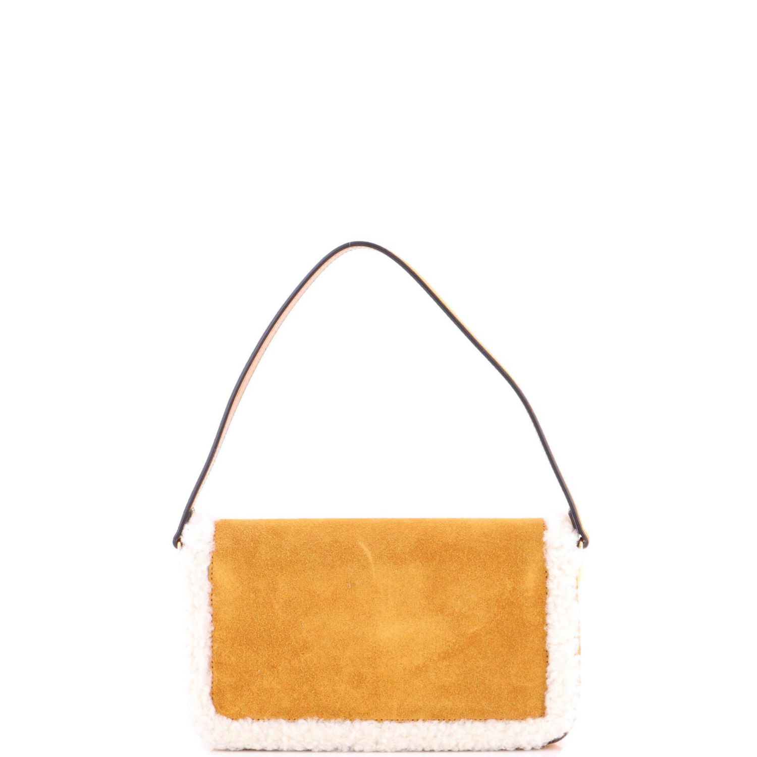 Mini Horsebit 1955 Shoulder Bag Suede with Shearling