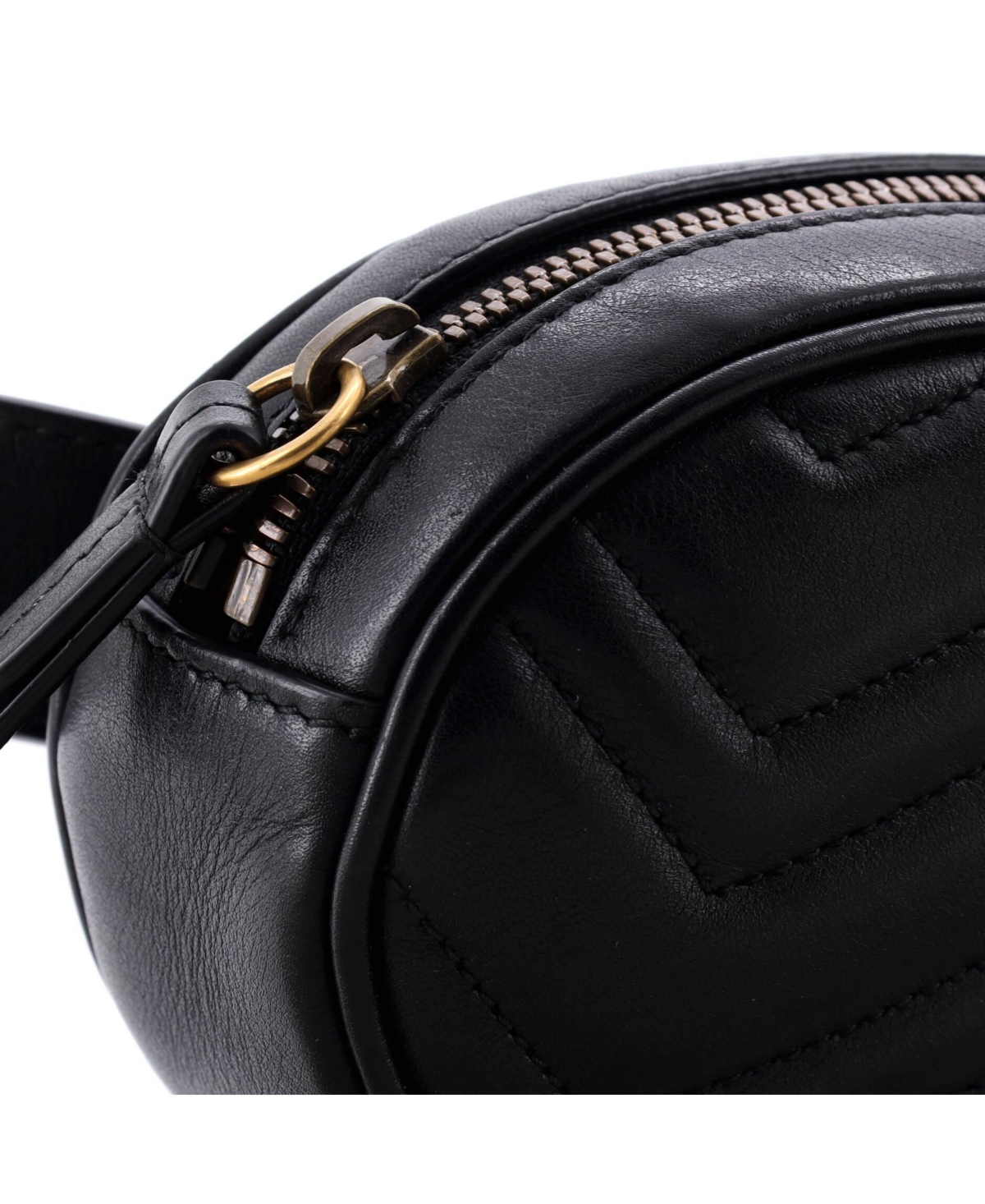 Pre-Owned Gucci Gg Marmont Belt Bag Matelasse Leather