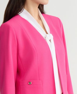 Women's Patch Pocket Open-Front Jacket