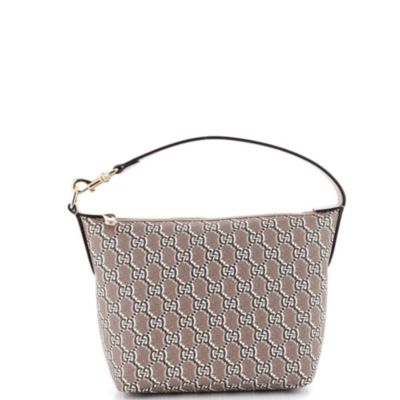 Super Mini Ophidia Zip Shoulder Bag GG Shadow Coated Canvas