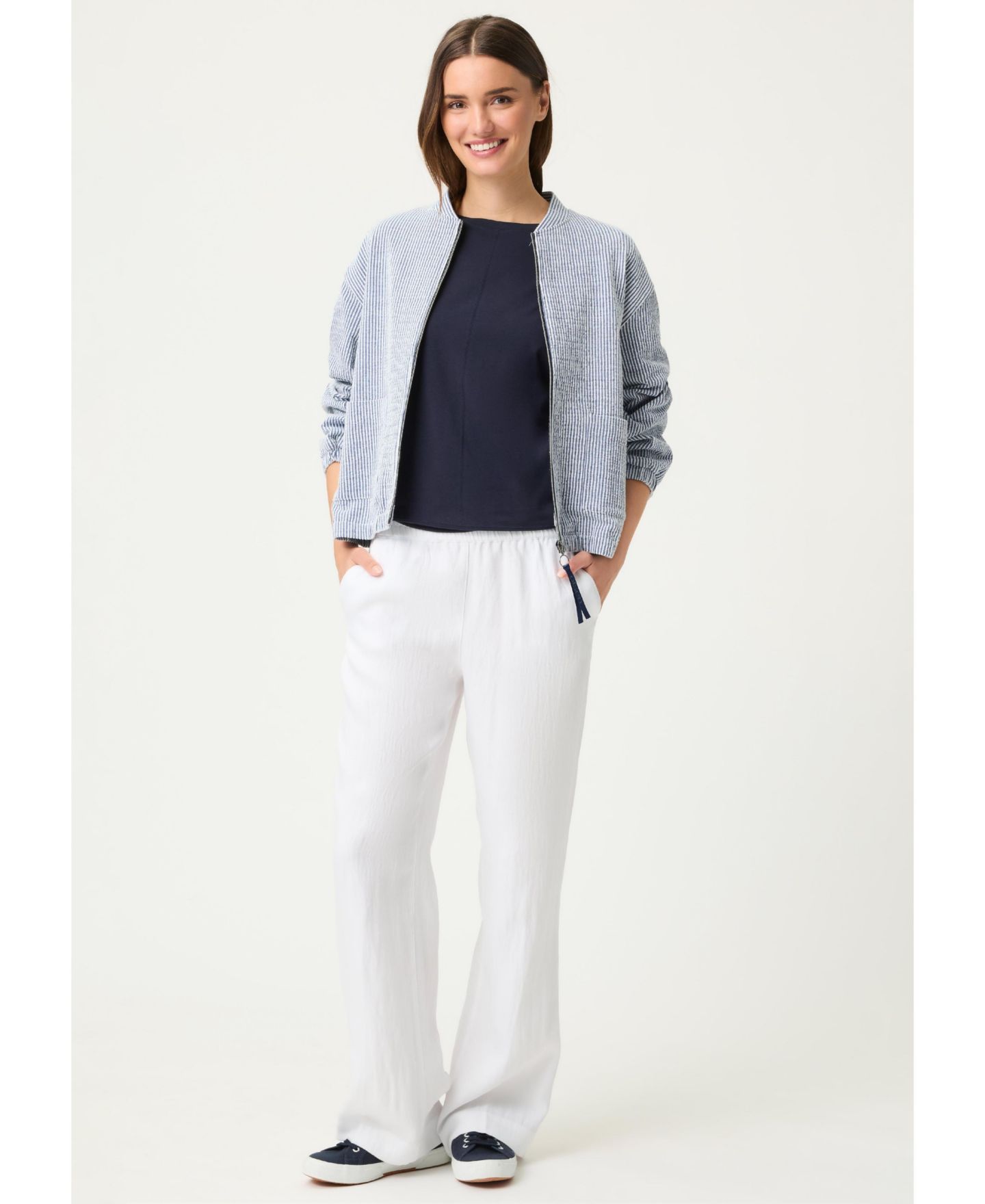 Женская футболка Olsen Relaxed Solid, цвет: Чернильный синий — фото 5