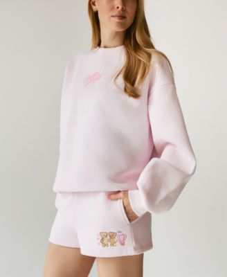 Juniors' Travel Together Fleece Shorts